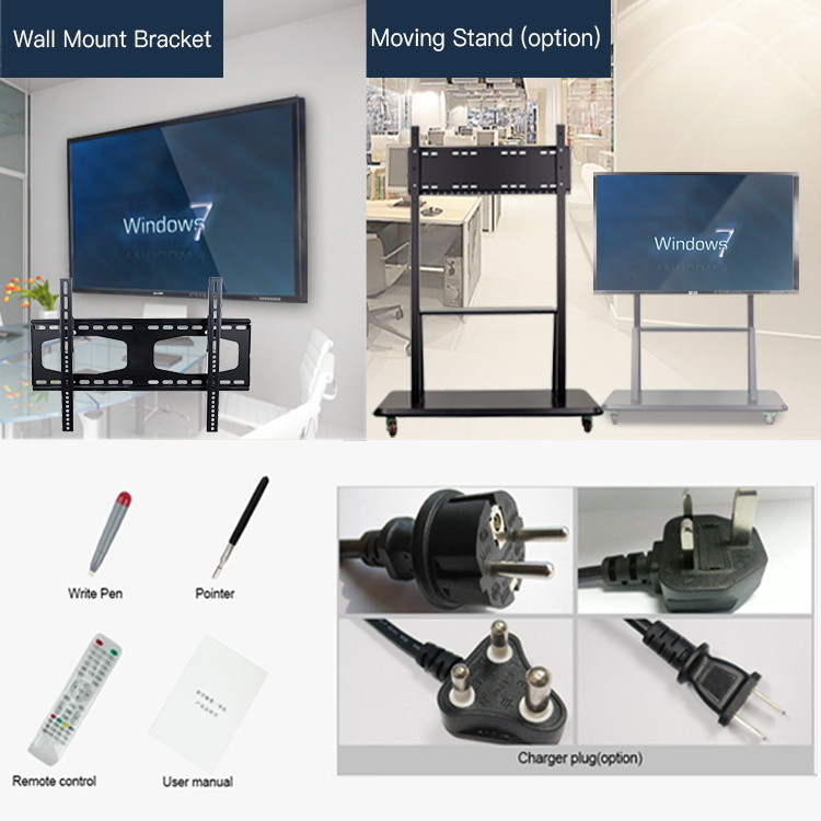 65" Interactive Board All In One Touch Computer Interactive Flat Panel