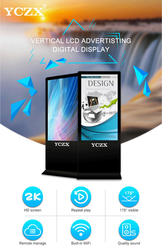Electronic Advertising Display Screen Multiple OSD Language Available