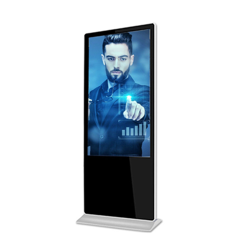 55 Inch Android Floor Standing Digital Signage With Aluminum Alloy Frame