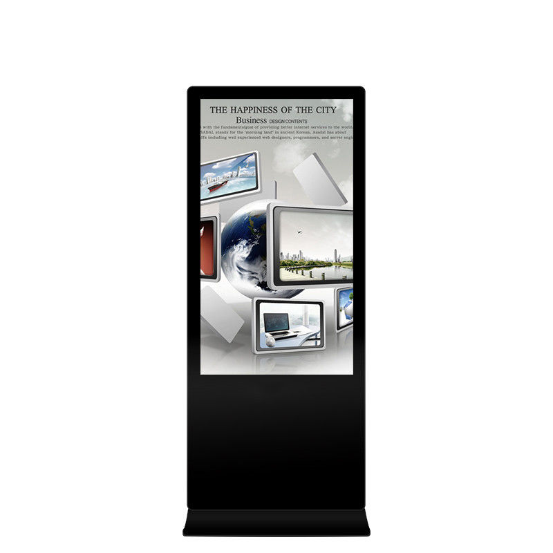 55 Inch Android Floor Standing Digital Signage With Aluminum Alloy Frame