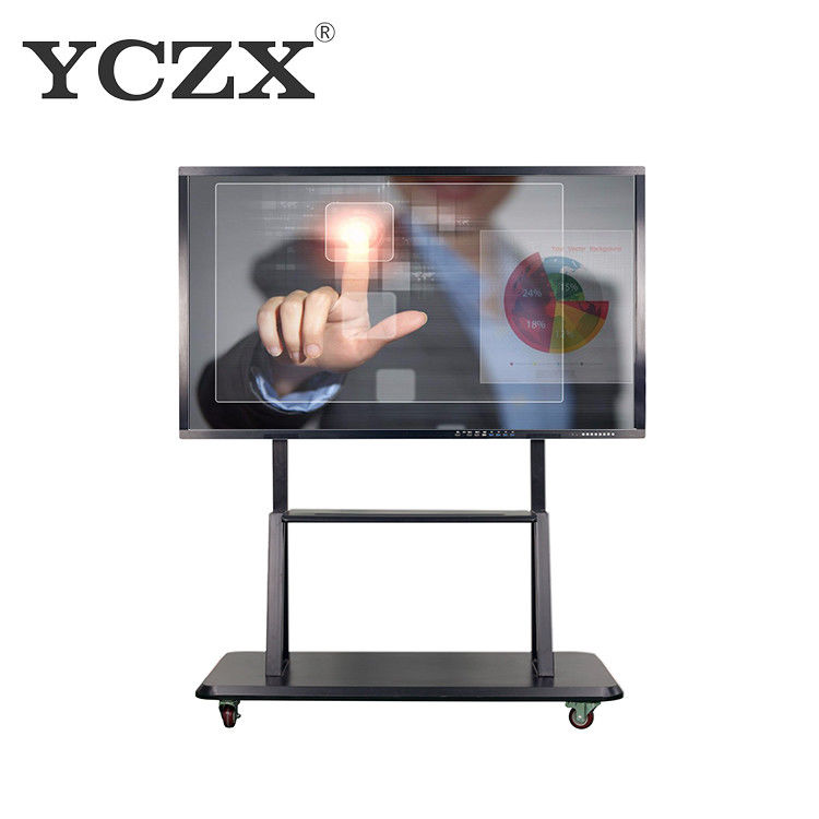 Black Frame LED IR Interactive Whiteboard Display With Digital Pen