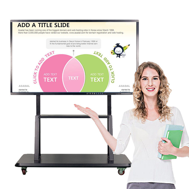 58" Smart Board Interactive Whiteboard Android OS Type With LED Display