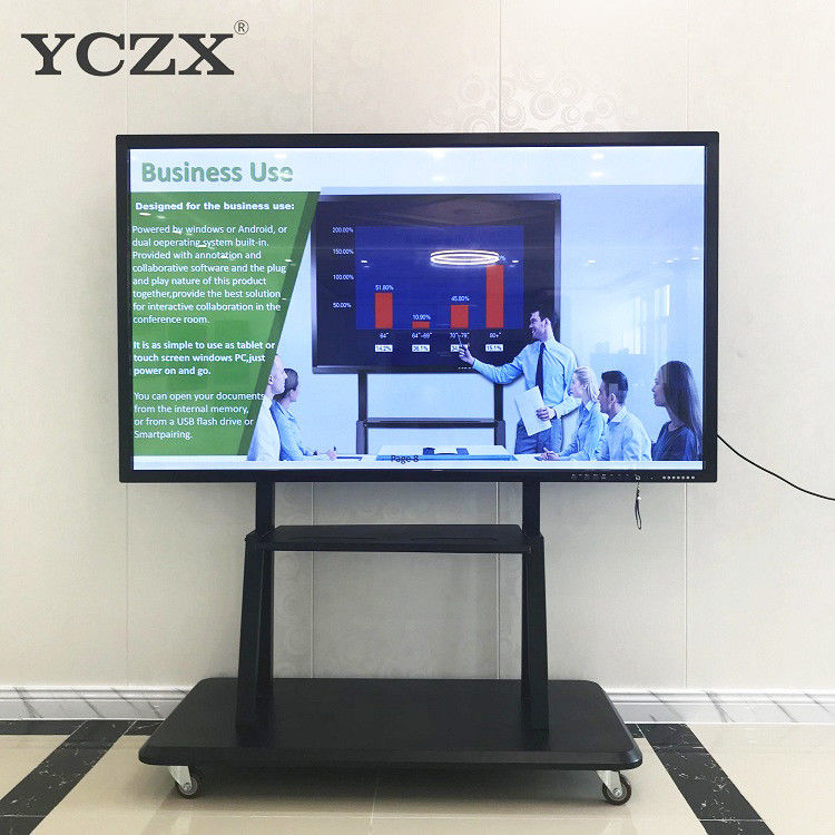 65" Interactive Flat Panel / Digital Whiteboard Multi Functional For Classroom
