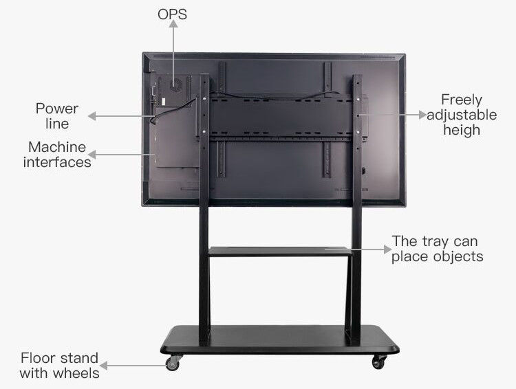 1920*1080 Full HD LCD Interactive Touch Screen 65 Inch With LED Back Light