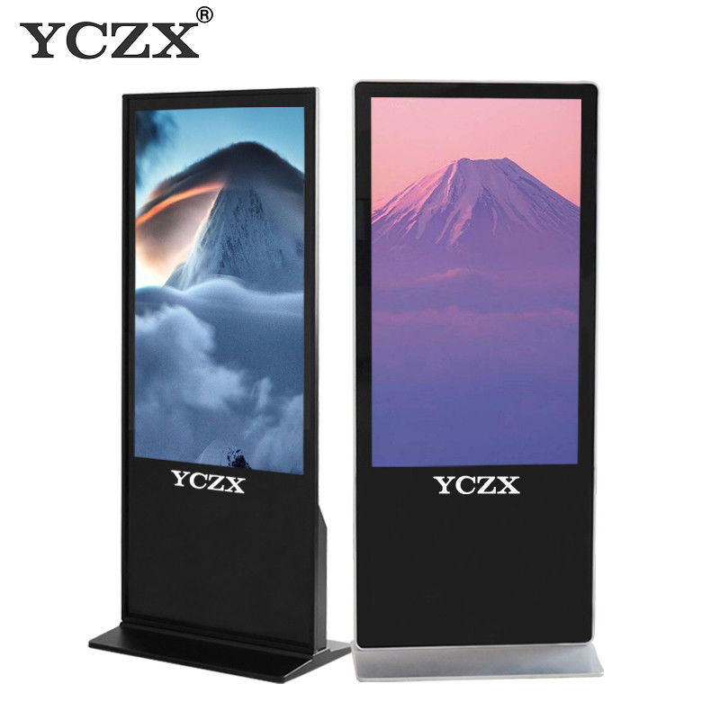 55 Inch Android Floor Standing Digital Signage With Time Switch Function